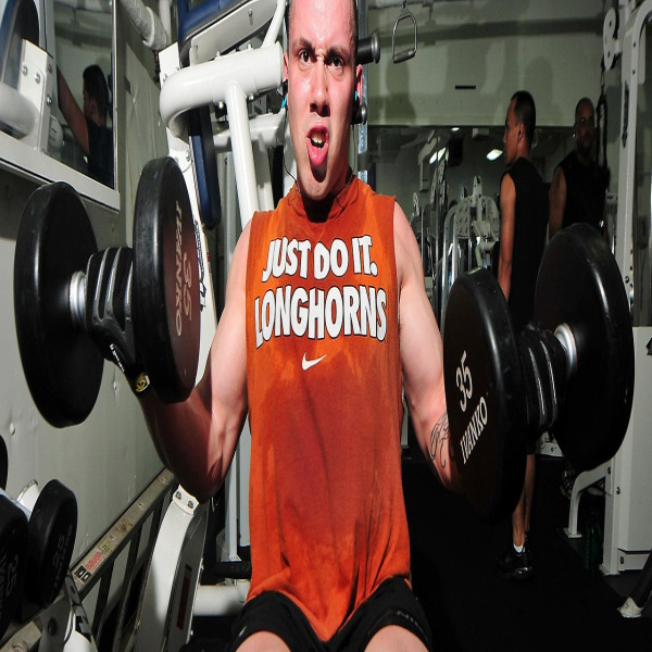 athlete man lifting gym